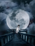 alone,bridge,clouds,dress,girl,moon-baec3b5c4301636f28d9abda49fbe5f9_h